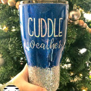 Cuddle Weather Glitter Tumbler 30OZ